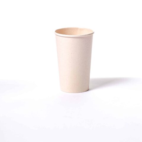 EcoChoice 16 oz. White Compostable Paper Hot Cup - 1000/Case